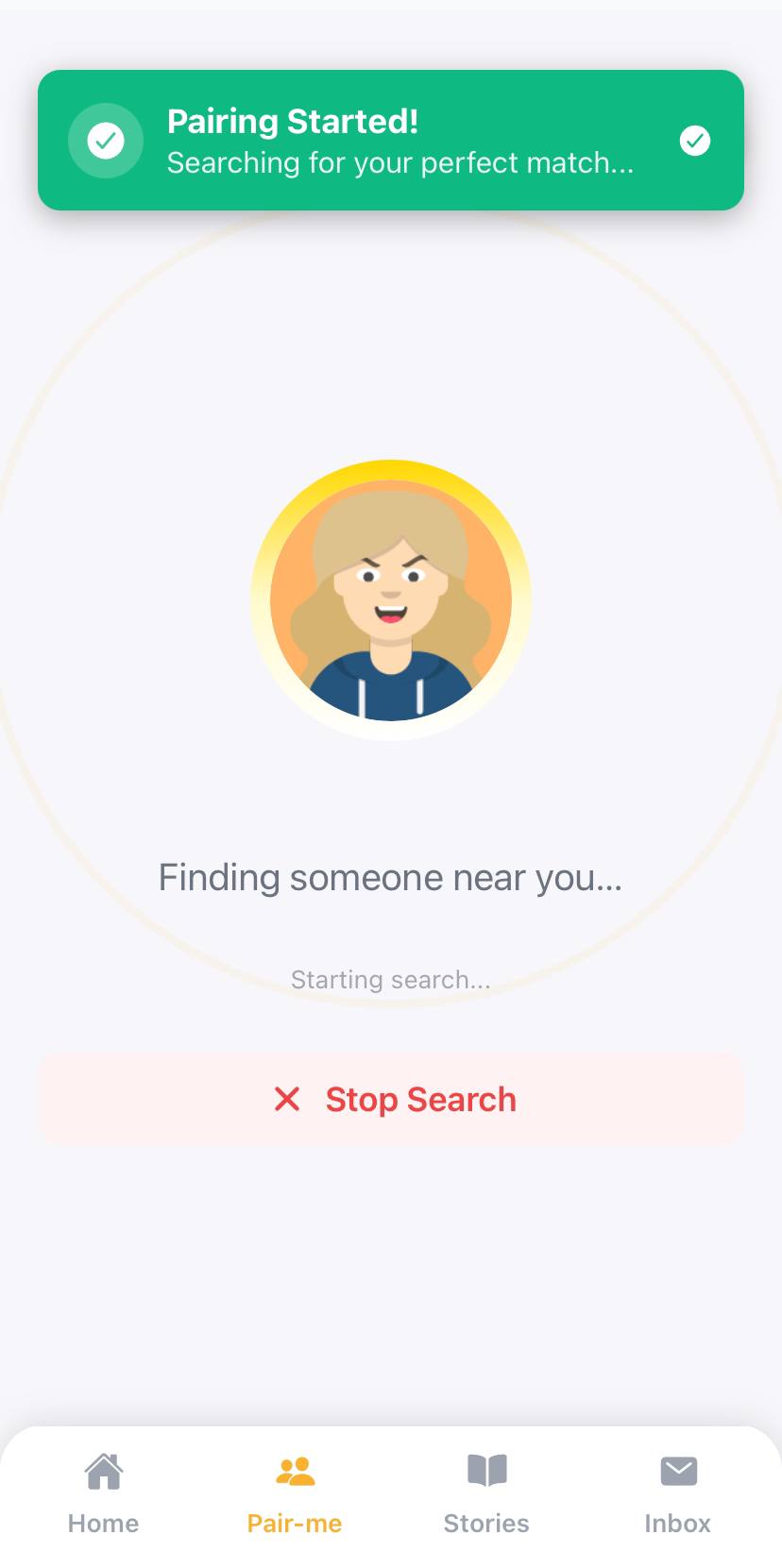 Pair Me screen 1